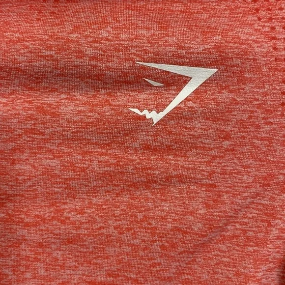 Gymshark Women's Pinky Coral coloured  Long Sleeve Crop Top - small - Picture 4 of 7